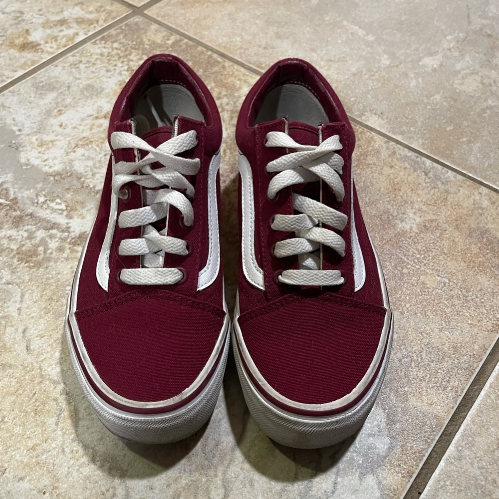 Maroon Vans